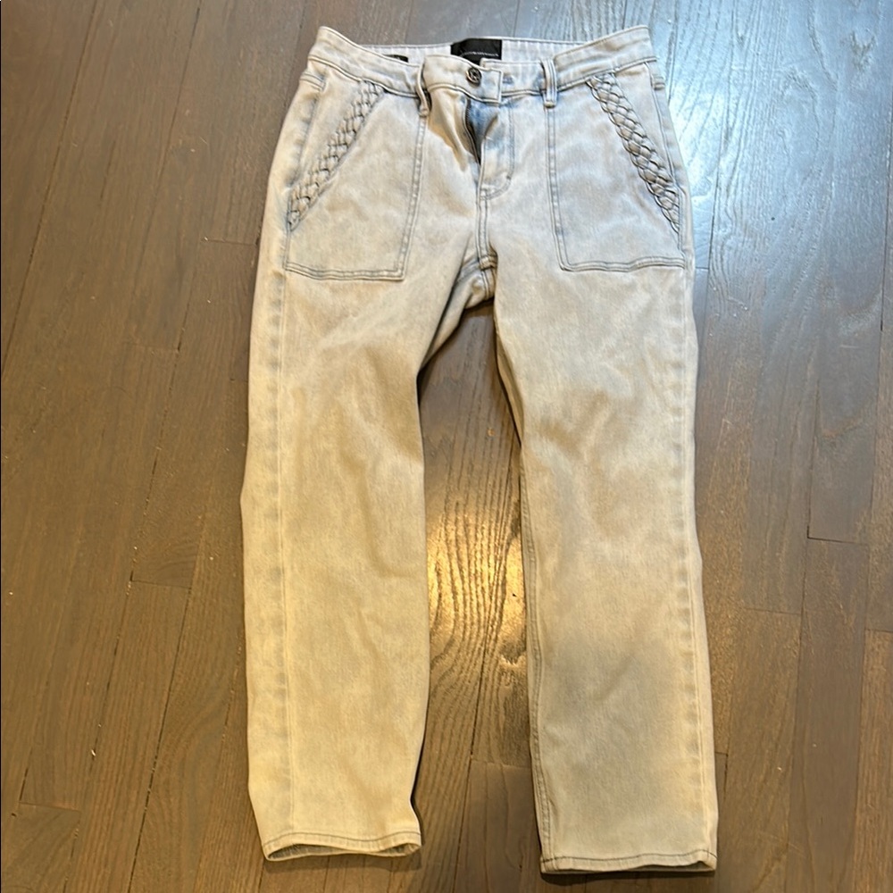 White House Black Market Gray High Rise Jeans y. - Picture 5 of 14
